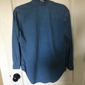 Denim button down